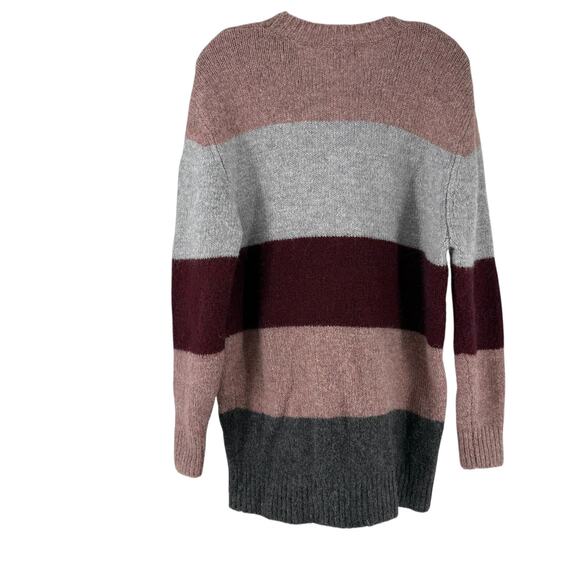 Silverflint Sweater Womens XS Oversized Wool Alpaca Blend Multicolor Striped Top - Picture 6 of 6